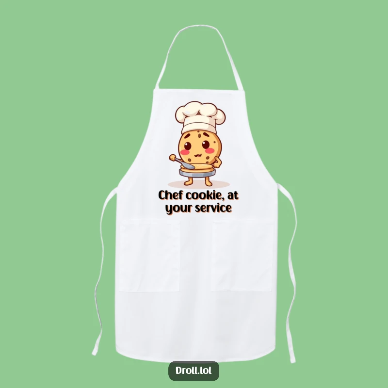 Funny Cookie Chef Apron - Flip Pancakes with Culinary Humor!