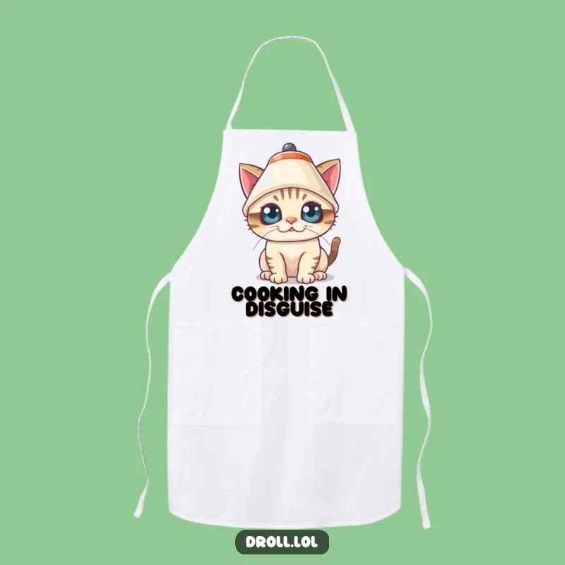 Funny Cat Lampshade Apron: Cook with Comedy - Hilarious Gift!