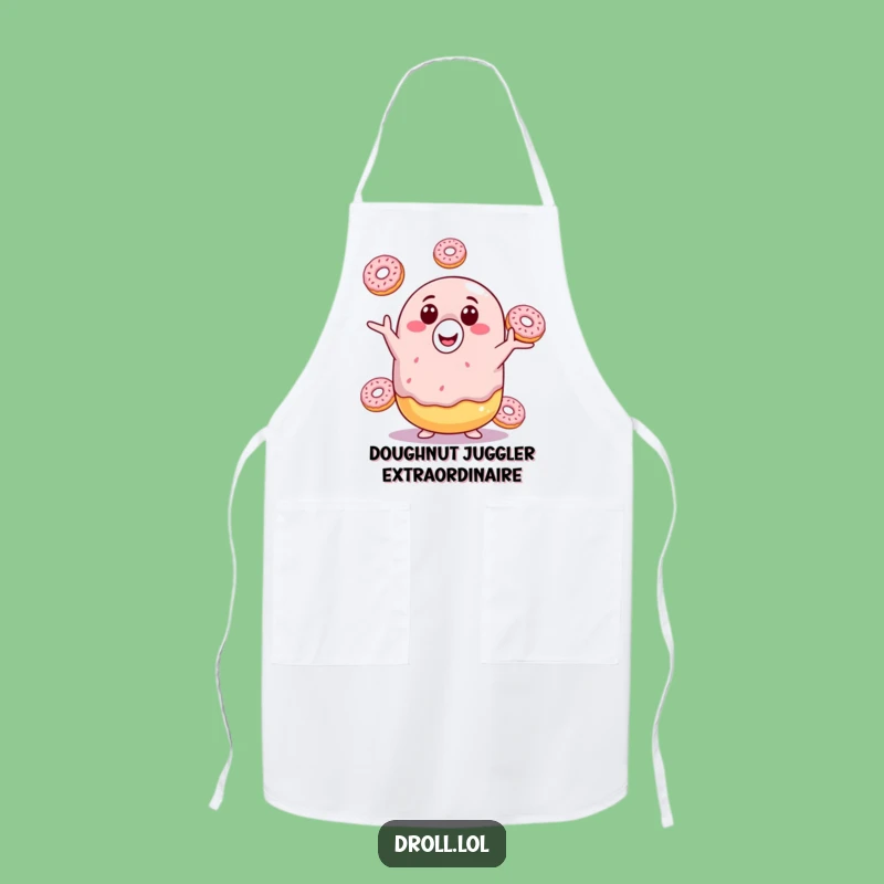Funny Donut Juggling Apron: Cook Up Some Laughs in the Kitchen with This Hilarious Accessory