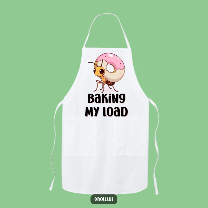 Funny Ant Donut Apron - Determined Chef's Helper Kitchen Wear