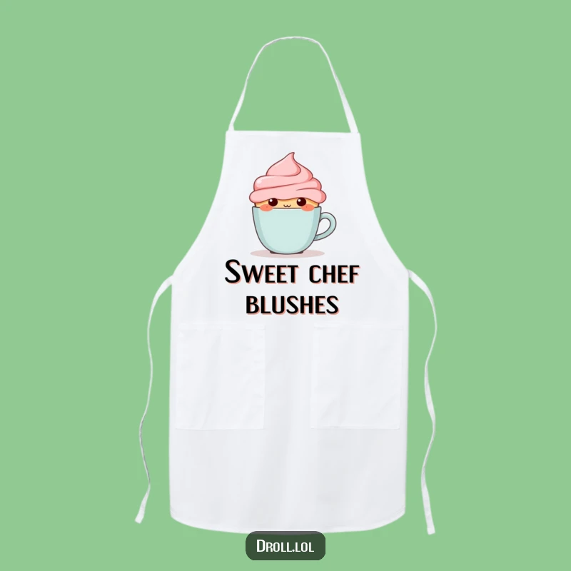 Funny Blushing Cupcake Apron - Hilarious Baking & Coffee Gift