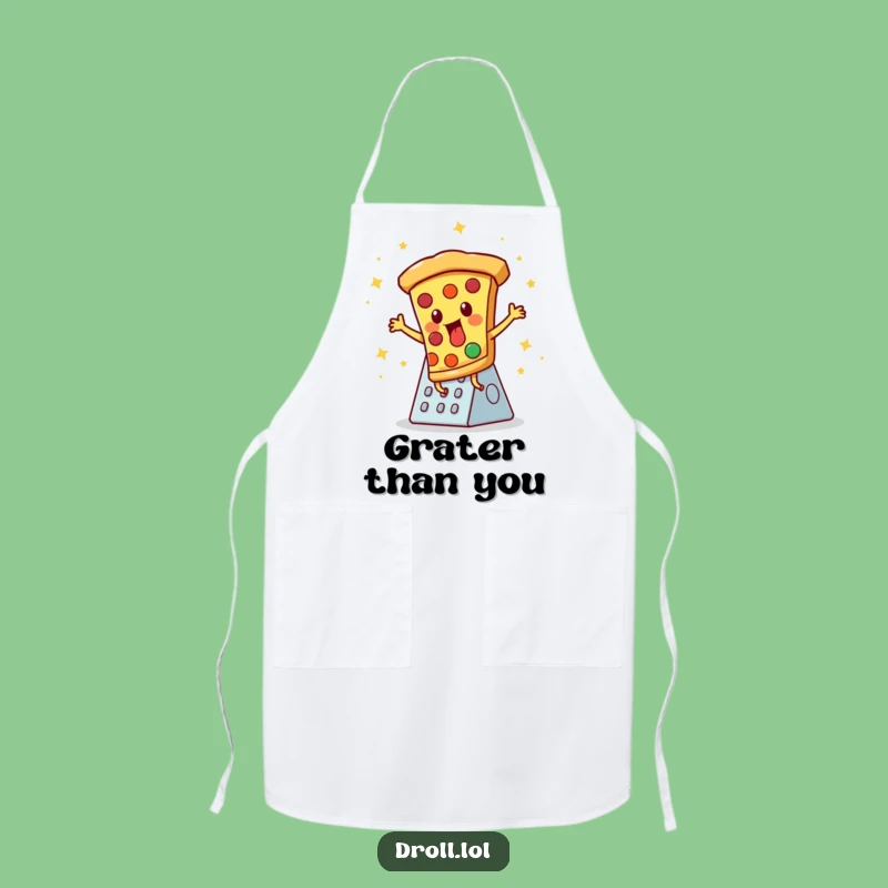 Funny Pizza Disco Apron - Cook and Dance with Flair