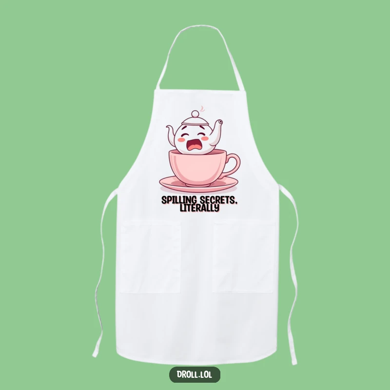 Funny Startled Teapot Apron: Cook Up Laughs with This Comical Kitchen Accessory, Great Funny Gift