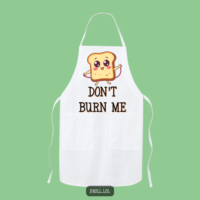 Funny Toast Googly Eyes Apron: Cook with Hilarious Breakfast Energy