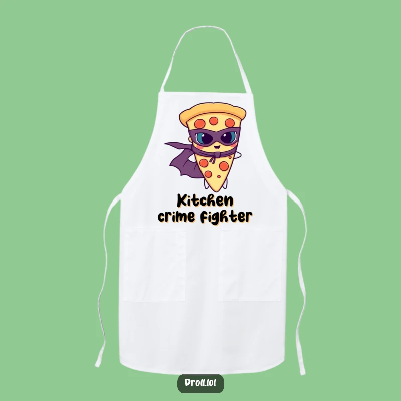 Funny Pizza Superhero Chef Apron: Cook with Power and Humor