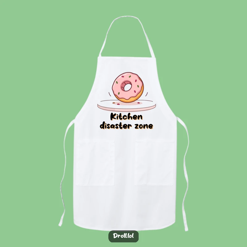 Funny Slow Motion Donut Apron: Cook with Comedy, Perfect Kitchen Funny Gift