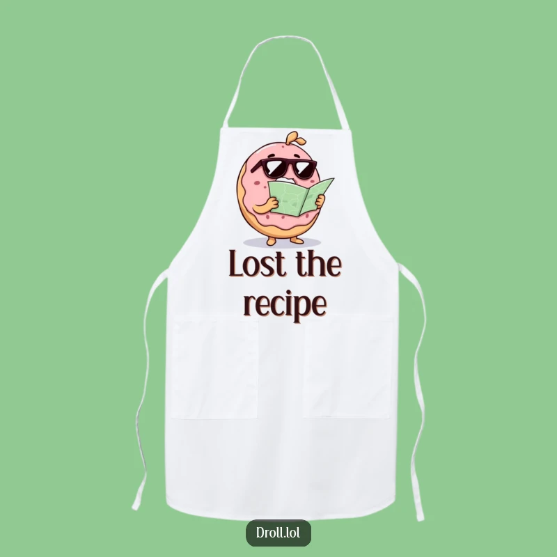 Funny Confused Donut Apron: Hilarious Chef Gift for Lost Cooks