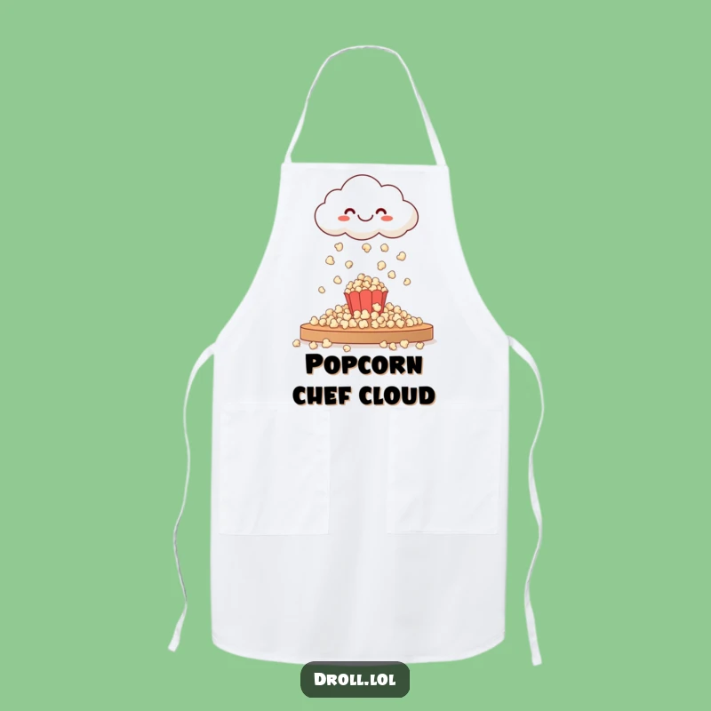 Funny Happy Cloud Popcorn Apron - Kitchen Snack Gift
