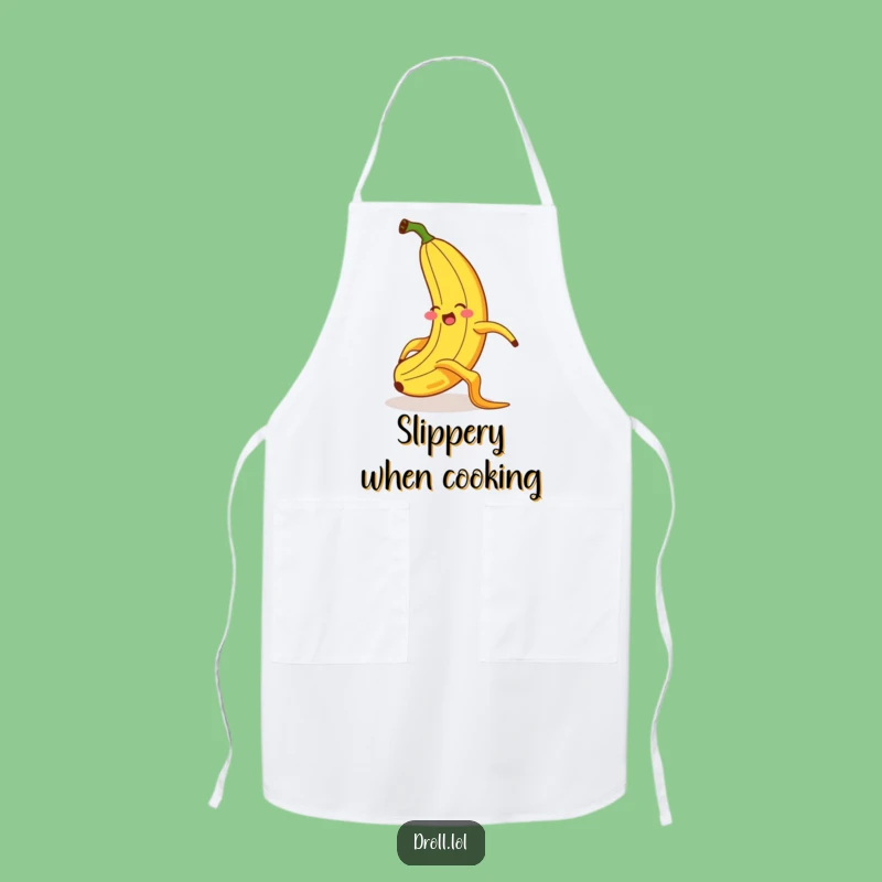 Funny Banana Slipping Apron - Exaggerated Flair Kitchen Fun Wear
