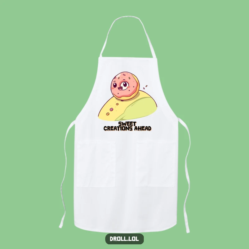 Funny Donut Roll Apron: Bake with Joy from this Giggling Donut