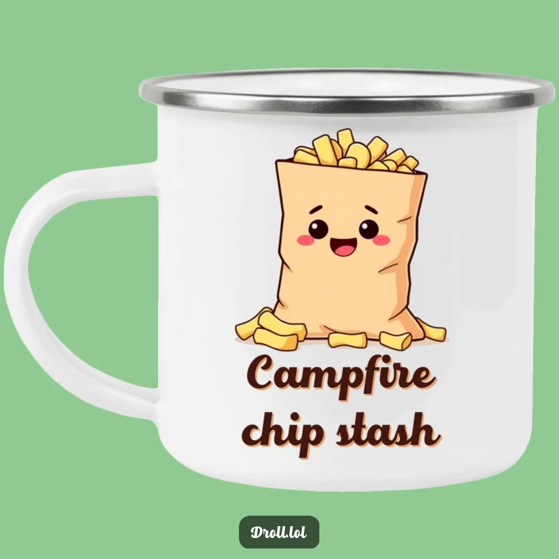 Funny Mischievous Potato Enamel Mug - Hilarious Camp Snack Gift