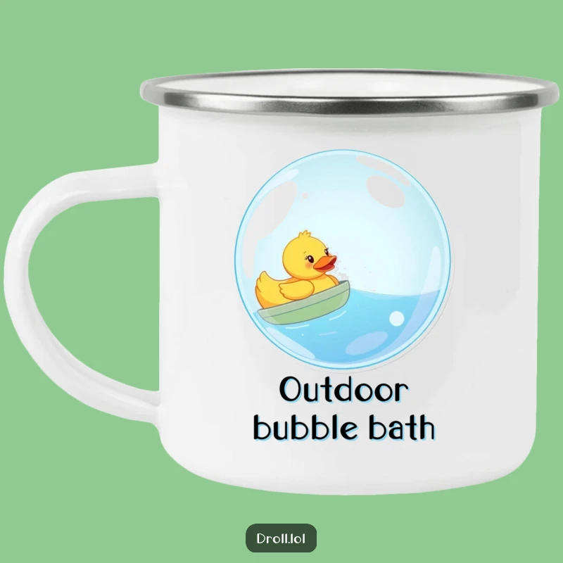 Durable Funny Rubber Duck Bubble Sailing Camping Mug - Outdoor Whimsy Gift