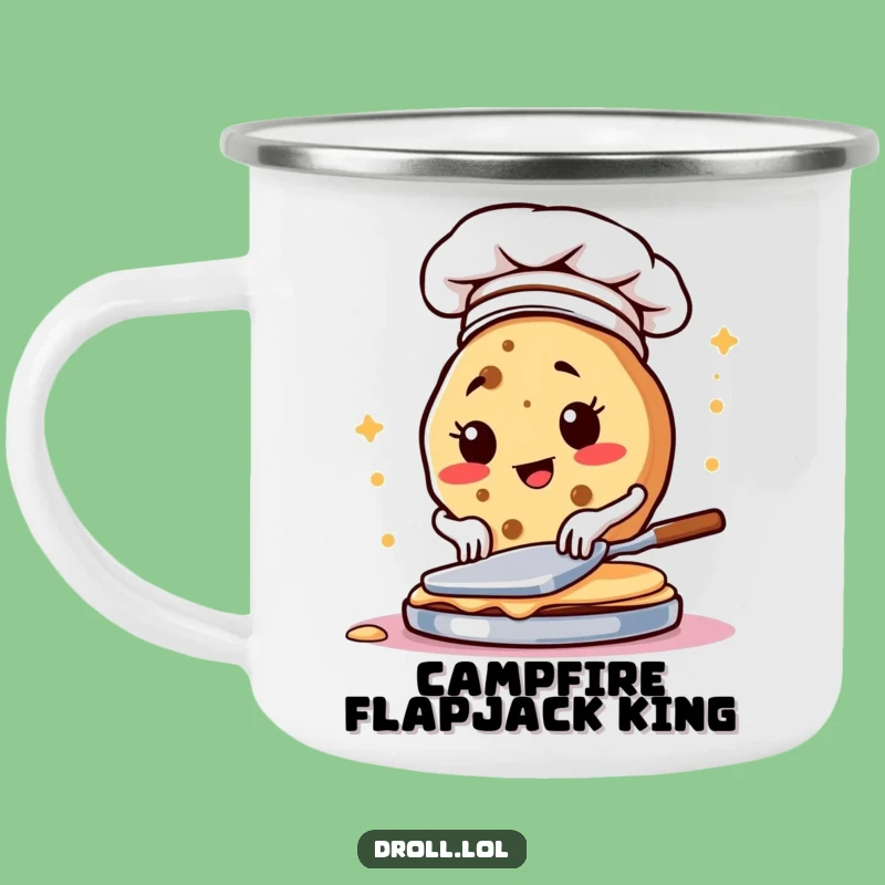 Funny Cookie Chef Pancake Camping Mug - Breakfast Adventures!