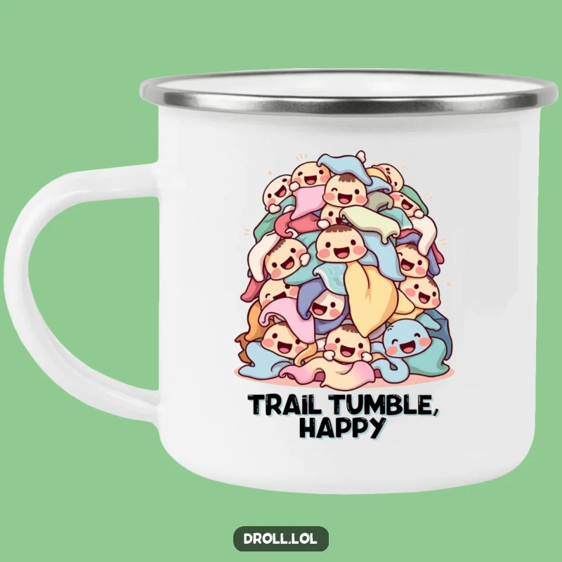 Funny Laundry Pile Camping Mug - Durable and Hilarious Chore Outdoor Gift