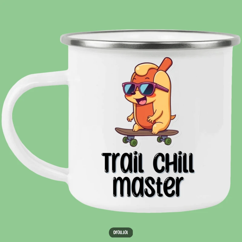 Funny Hot Dog Skater Camping Mug: Take Your Cool Vibes on the Go