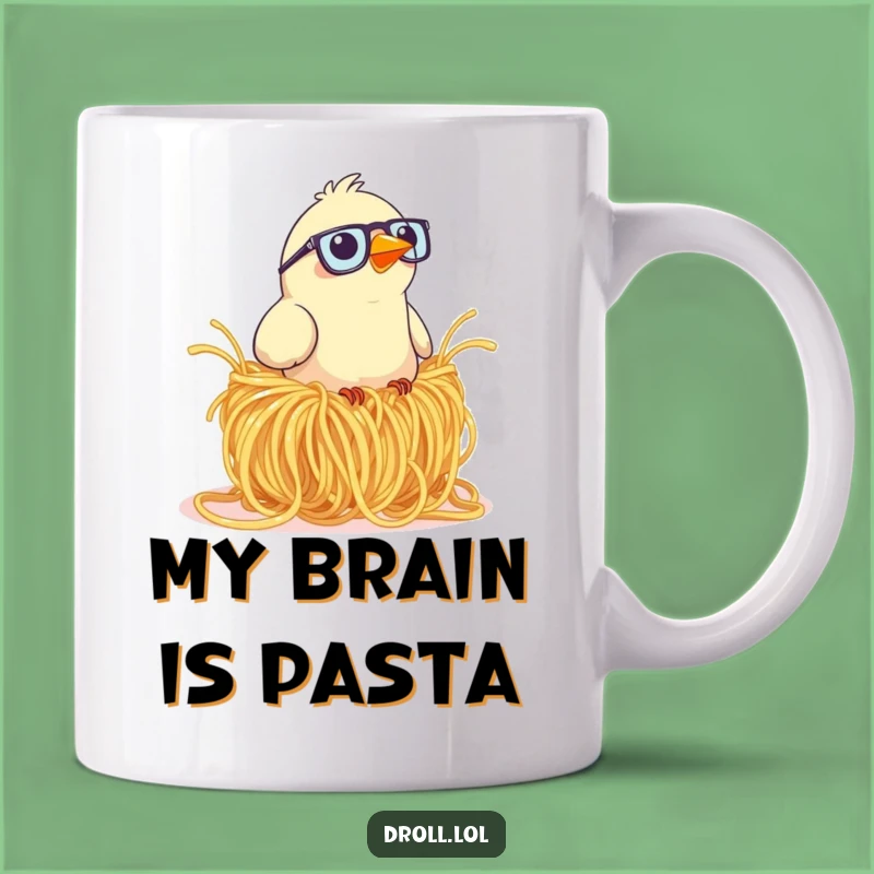 Funny Bird With Glasses Spaghetti Nest Mug: The Ultimate Hilarious Gift for Bird Lovers!