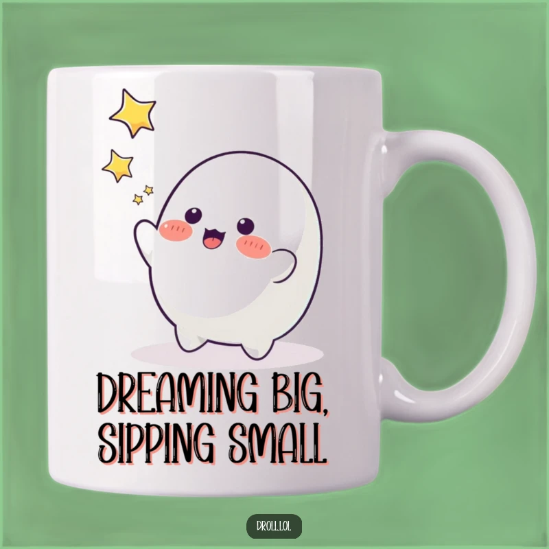 Funny Blob Catching Stars Mug - Whimsical & Funny Gift for Dreamers!