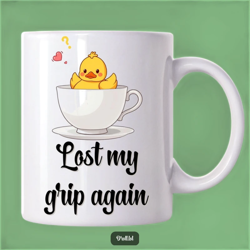 Funny Confused Duck Teacup Mug - Hilarious Gift for Duck Lovers!