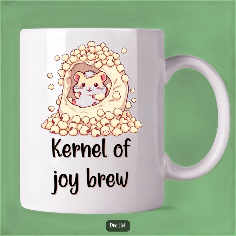 Funny Hamster Popcorn Bag Mug - Hilarious Snack Lover Gift!