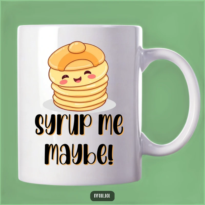 Funny Happy Pancake Mug: A Comical Tumble for Your Morning Brew, Perfect Funny Gift
