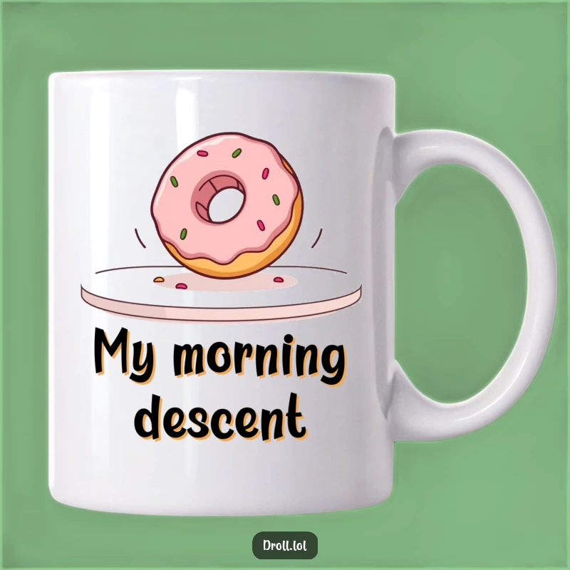 Funny Slow Motion Donut Mug: Hilarious Coffee Cup for Donut Lovers, Perfect Gift