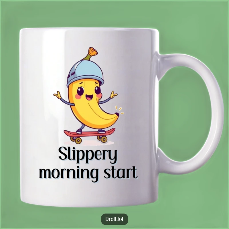Funny Banana Peel Skater Mug: Hilarious Adventure Gift for Fun Lovers!