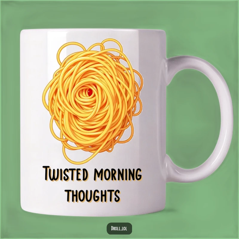 Funny Spaghetti Swirl Mug: Untangling Pasta's Hilarious Mealtime Gift