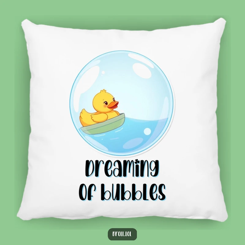 Comfy Funny Rubber Duck Bubble Sailing Pillow - Soft Whimsical Decor