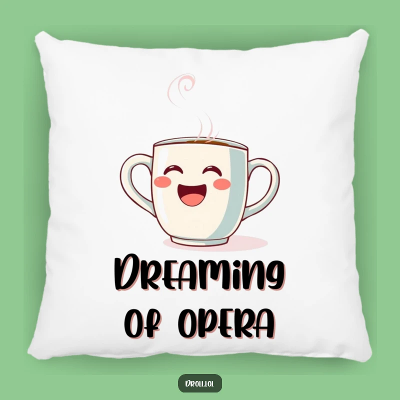 Funny Opera Mug Pillow: Comfy Singing Cup, Perfect Gift for Music Naps