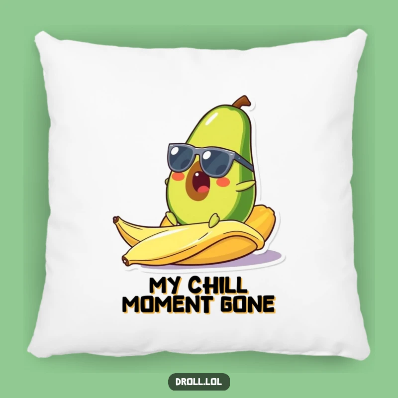 Funny Avocado Pillow: Comfy Comedy, Cool Fruit, Perfect Funny Gift Accent
