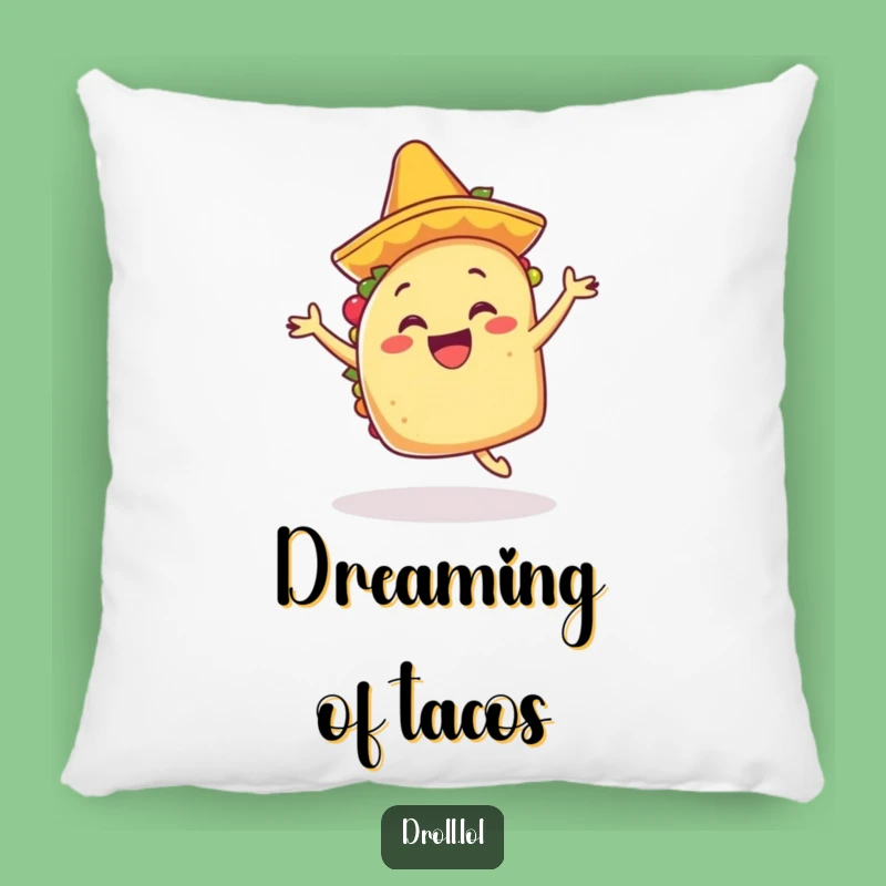 Funny Dancing Taco Accent Pillow: Cozy Fiesta Vibes and a Hilarious Gift