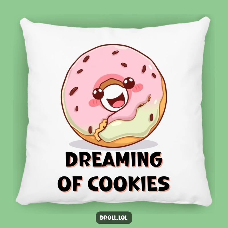 Funny Donut Cookie Bite Pillow - Comfy Cuddles with a Laugh