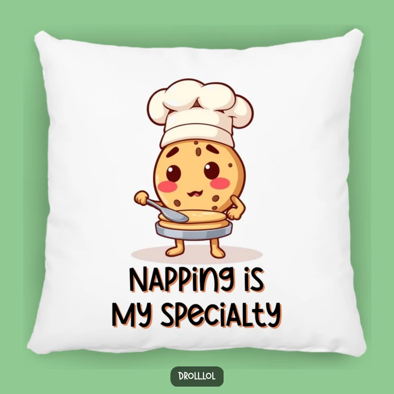 Funny Cookie Chef Pancake Pillow - Cozy Comfort & Kitchen Fun!
