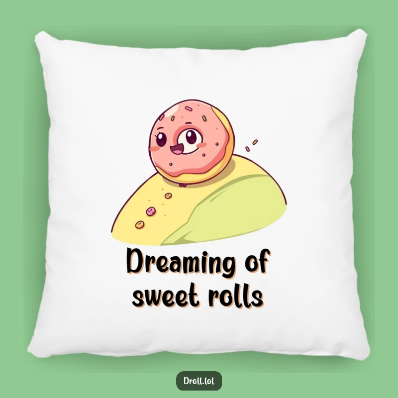 Soft Funny Donut Roll Pillow: Cuddle with this Giggling Jelly Donut