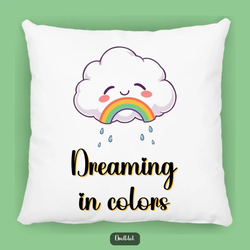 Soft Funny Joyful Cloud Pillow: Cuddle with this Rainbow Maker