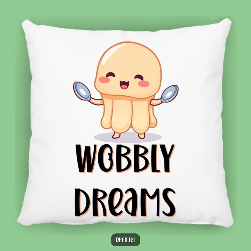 Comfy Funny Jelly Juggling Spoons Pillow - Cozy, Jiggly Dessert Decor Gift