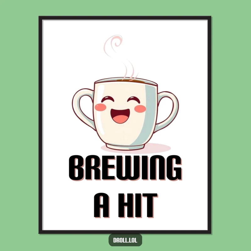 Funny Opera Mug Digital Art: Dramatic Singing Cup, Perfect Gift for Instant Decor