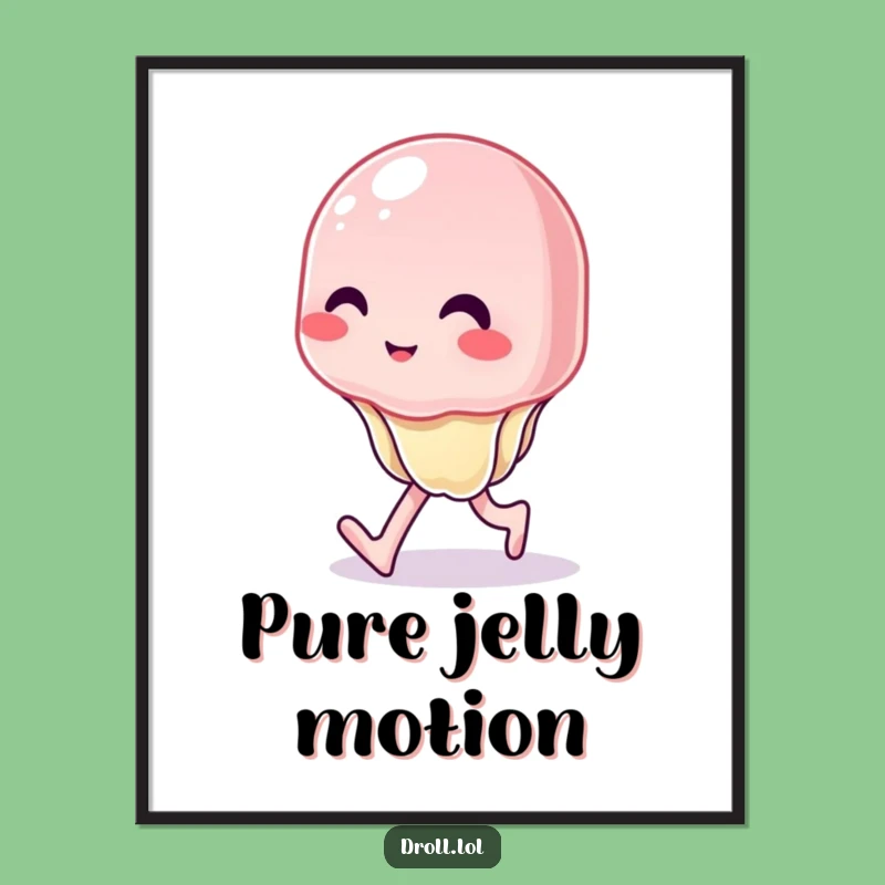 Funny Wobbly Jelly Digital Art Print: Hilarious Wobble for Instant Wall Decor
