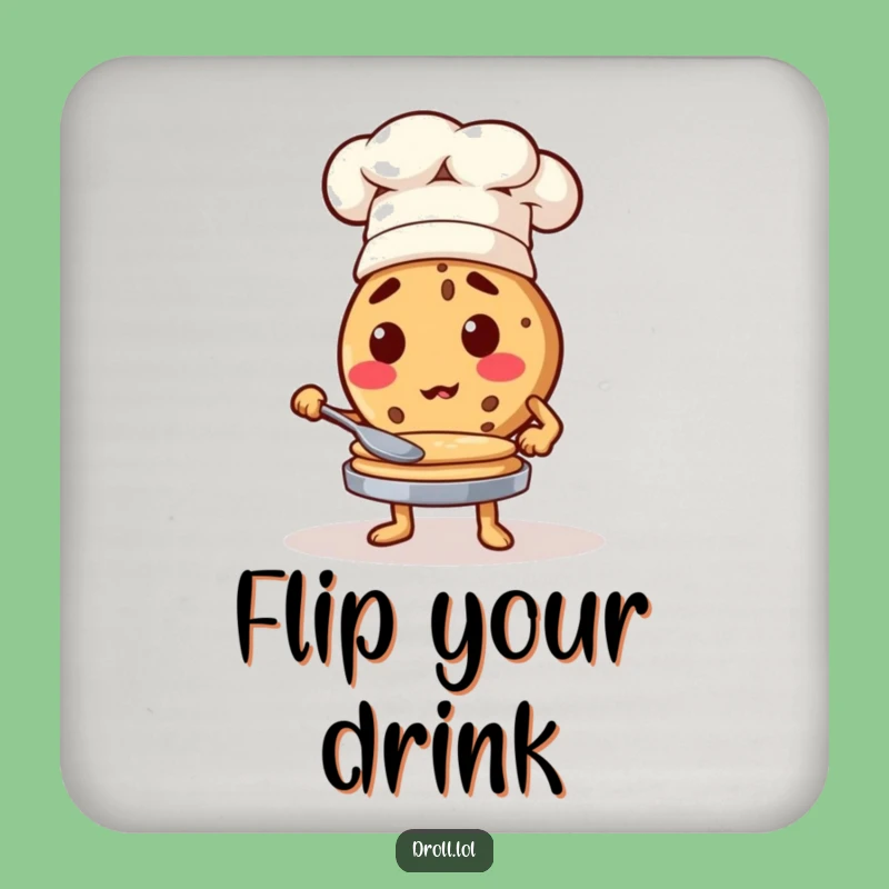 Funny Cookie Chef Coaster - Protect Surfaces with Culinary Flair!