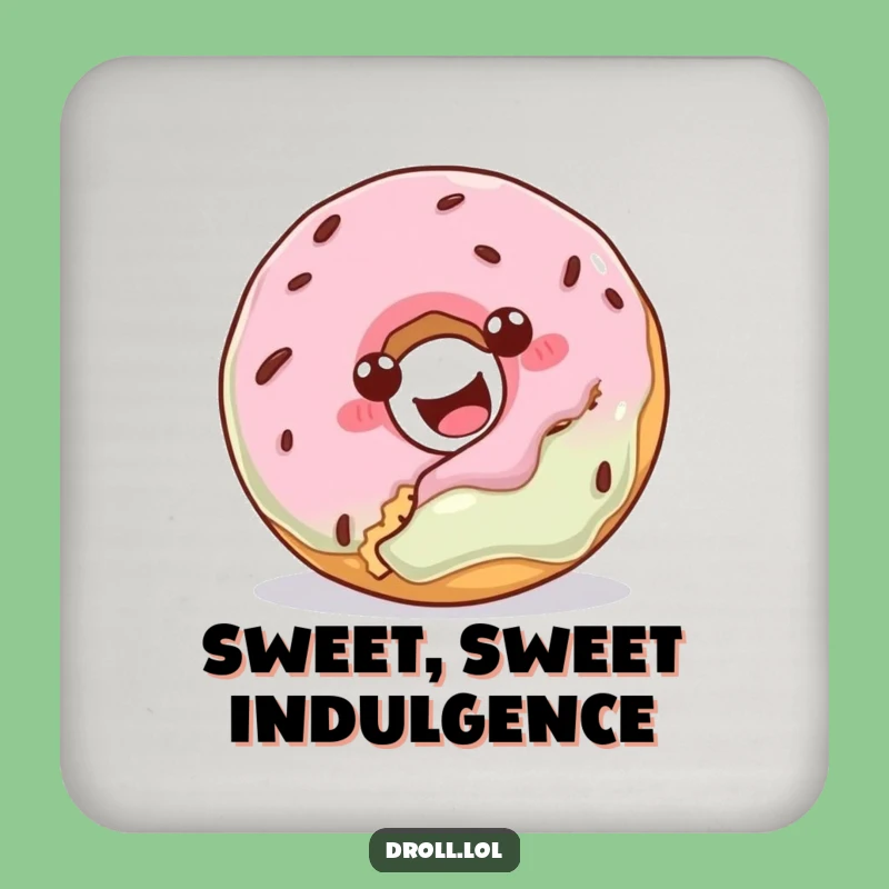 Funny Donut Cookie Bite Coasters - Protect Your Surfaces with Humor