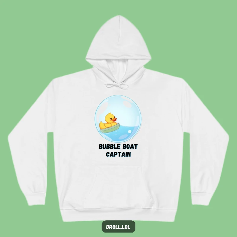 Cozy Funny Rubber Duck Bubble Sailing Hoodie - Warm Whimsical Gift