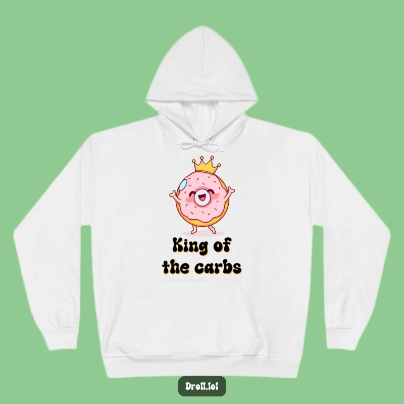 Funny Donut Crown Hoodie: Cheerful Dancer Comfort Gift