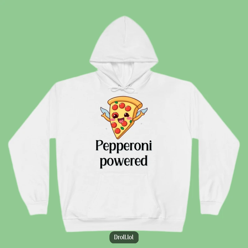Funny Flying Pizza Hoodie: Cozy Pepperoni Wings Sweatshirt, a Fun Gift