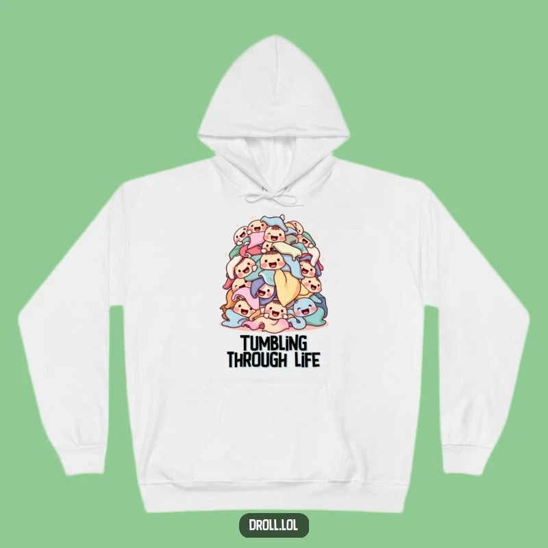 Funny Laundry Pile Hoodie - Cozy and Hilarious Chore Lover Sweatshirt