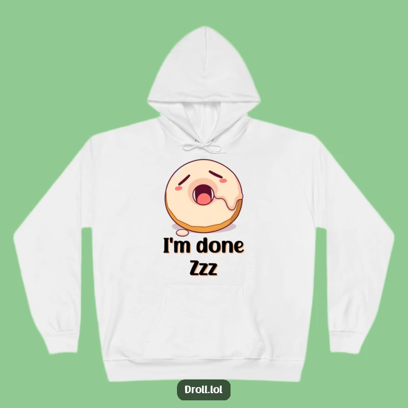 Funny Sleepy Donut Hoodie - Ultra Cozy & Hilarious Comfort Gift