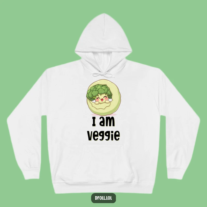 Funny Hidden Broccoli Hoodie: Cozy Giggle Veggie Sweatshirt, a Fun Gift