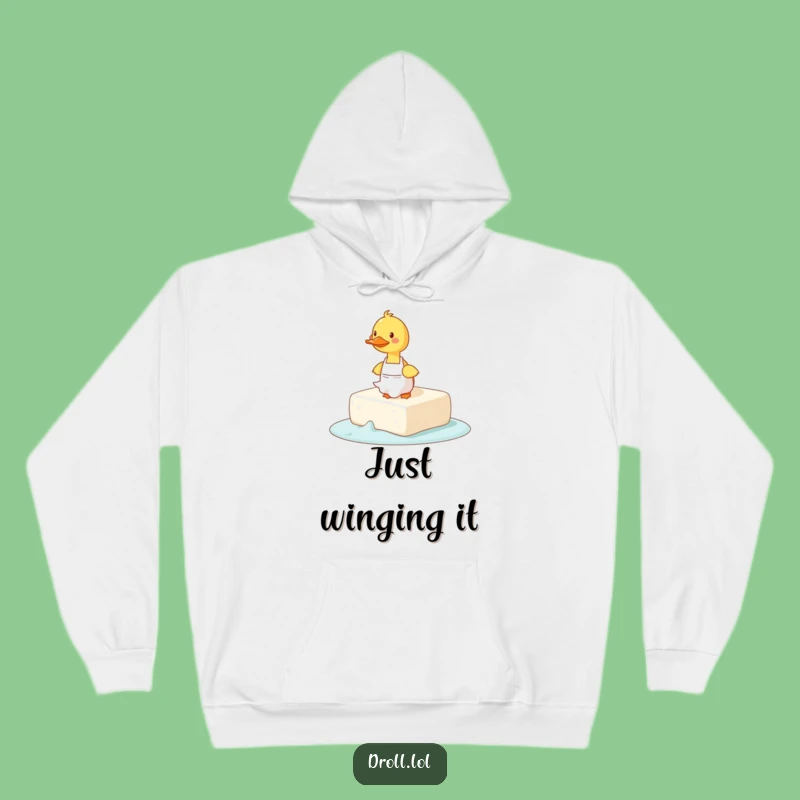Funny Tripping Duck Soap Hoodie: Cozy Up with Slippery Humor!