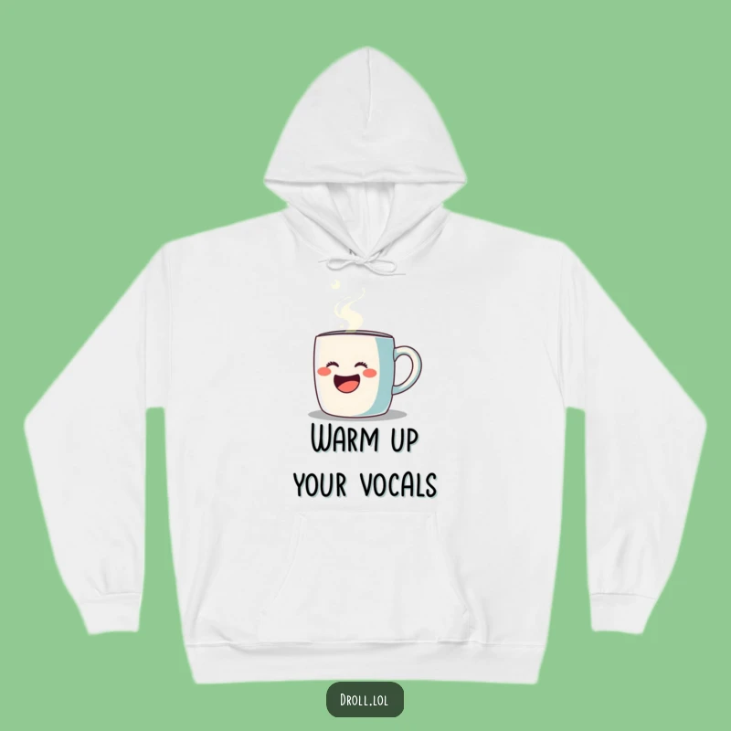 Funny Opera Mug Hoodie: Cozy Steamy Serenade, Perfect Humorous Winter Gift