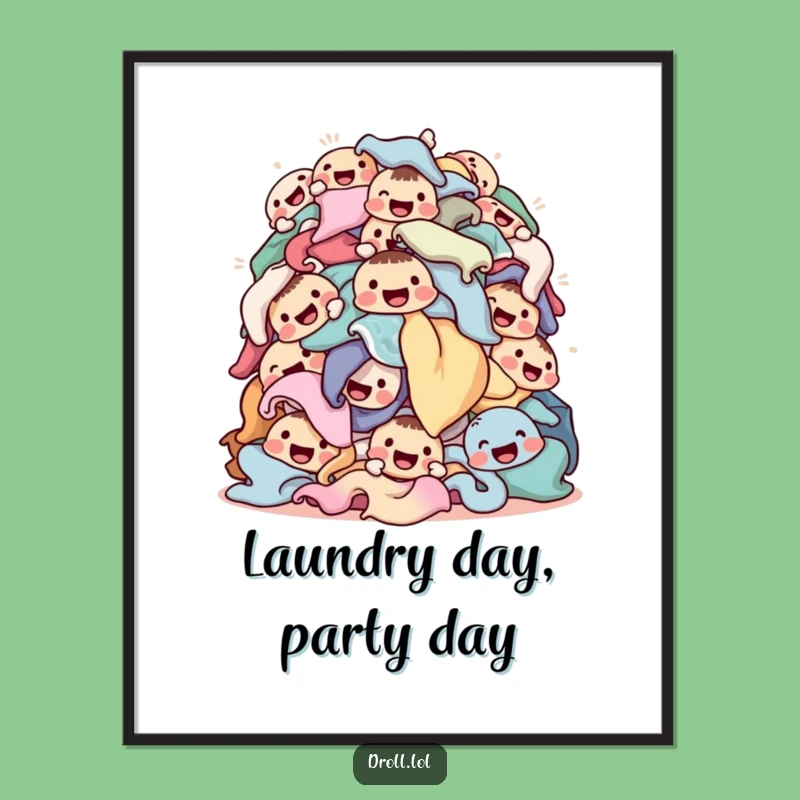 Free Printable Wall Art: Laundry Faces, Whimsical Downloadable Art for a Playful Home!