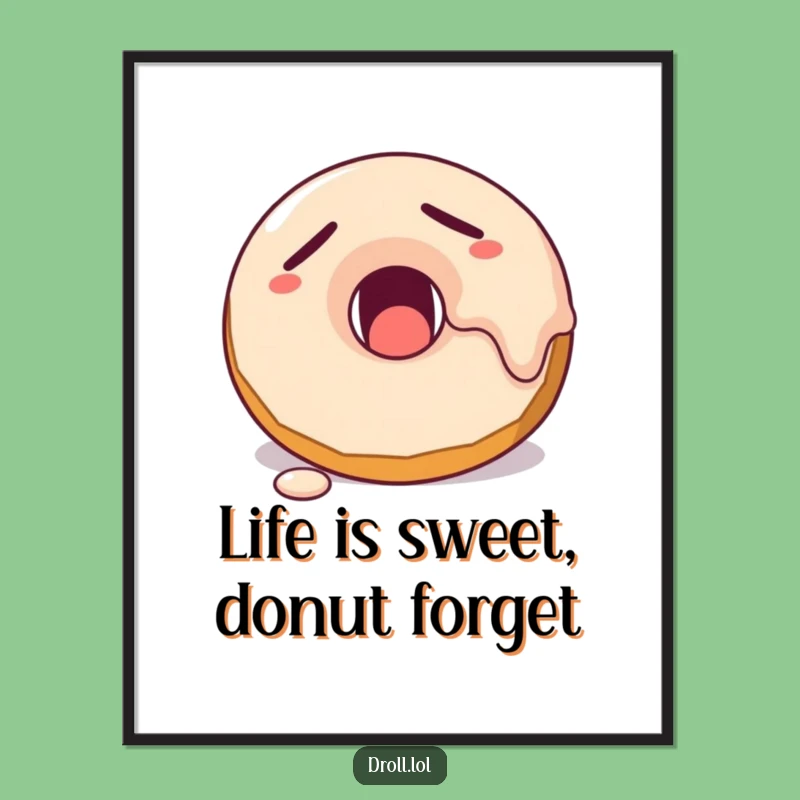 Sleepy Donut Free Printable Wall Art - Funny Downloadable Decor for Sweet Spaces!